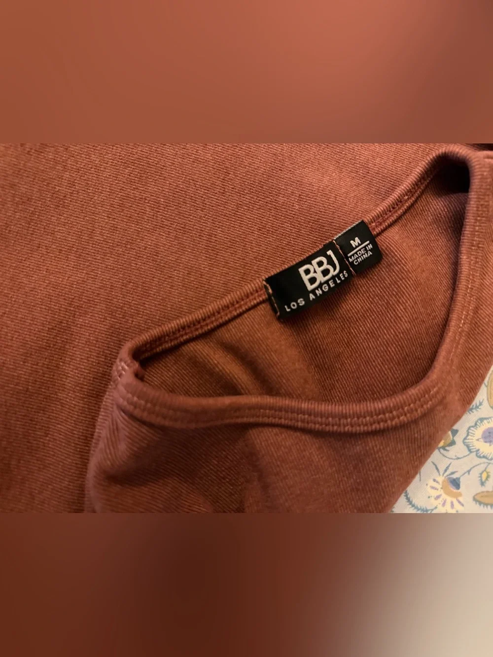 BBJ Los Angeles matching top and pant brown with black stripe size M